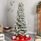 7.5ft. Pre-Lit Flocked Alaskan Artificial Christmas Tree, White LED Lights
